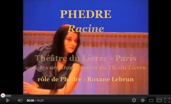 Roxane Lebrun - rôle de Phèdre
